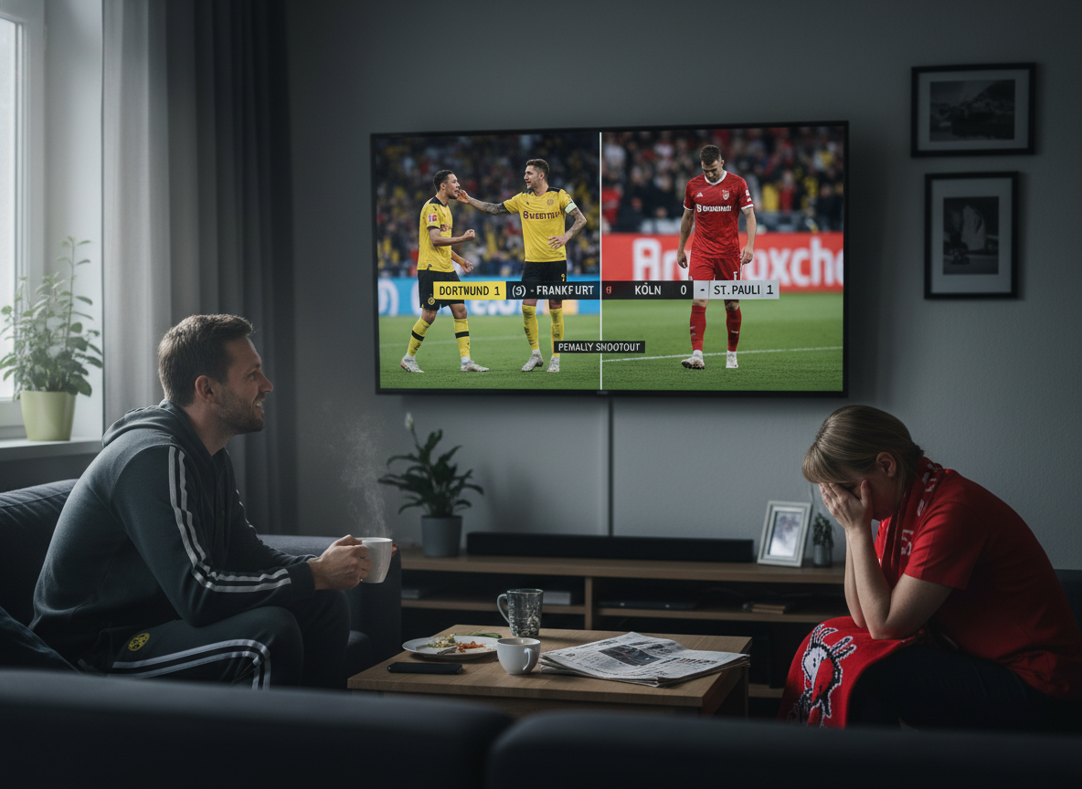 Dortmund nach Elfer-Krimi in Frankfurt eine Runde weiter – Köln patzt gegen St. Pauli