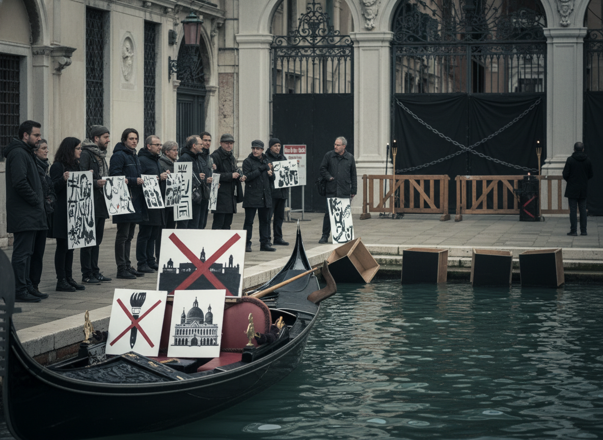 Proteste und Boykotte überschatten Eröffnung der Kunstbiennale in Venedig