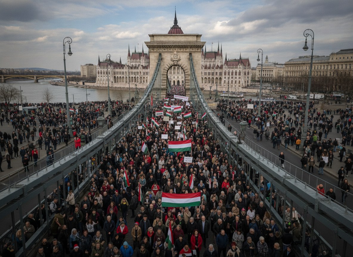 Orban-Anhänger demonstrieren gegen angebliche EU-Einmischung: Zehntausende in Budapest